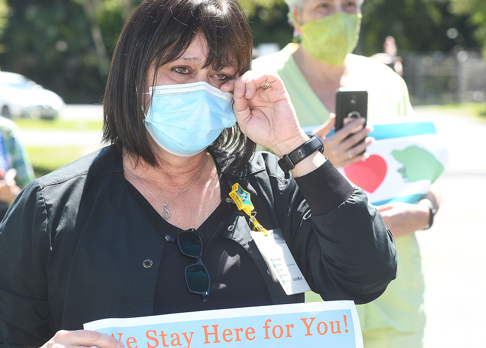 Crystal River Rotary drive-by appreciation at Bayfront Seven Rivers Hospital